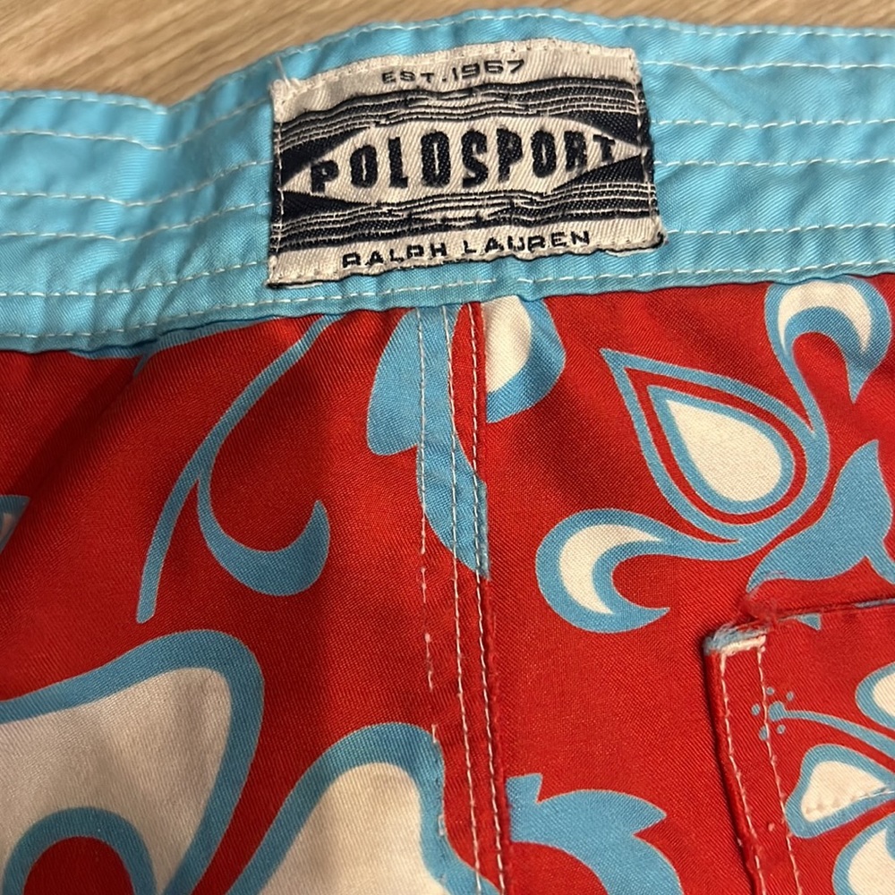 Ralph Lauren swim trunks M 12/14 very cute swimwear - Picture 6 of 7